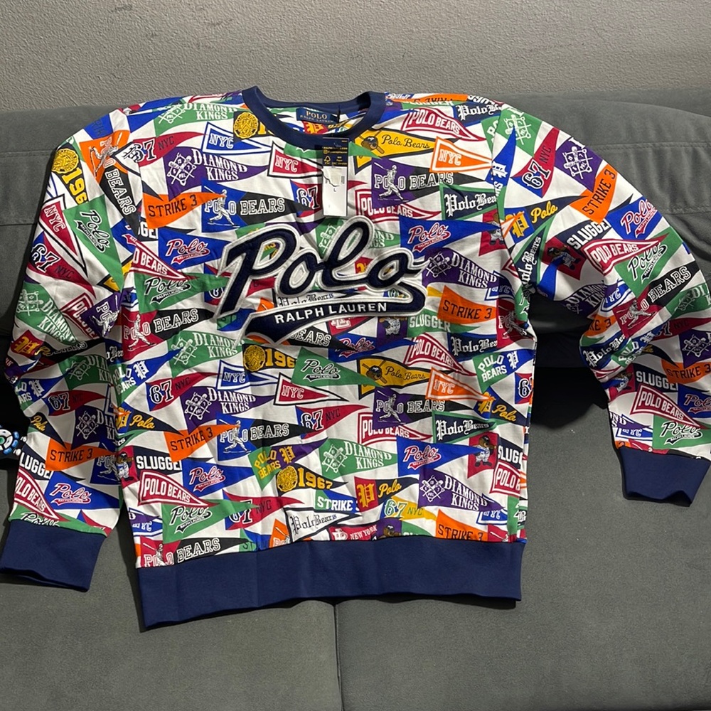 Polo diamond flag crew BNWT